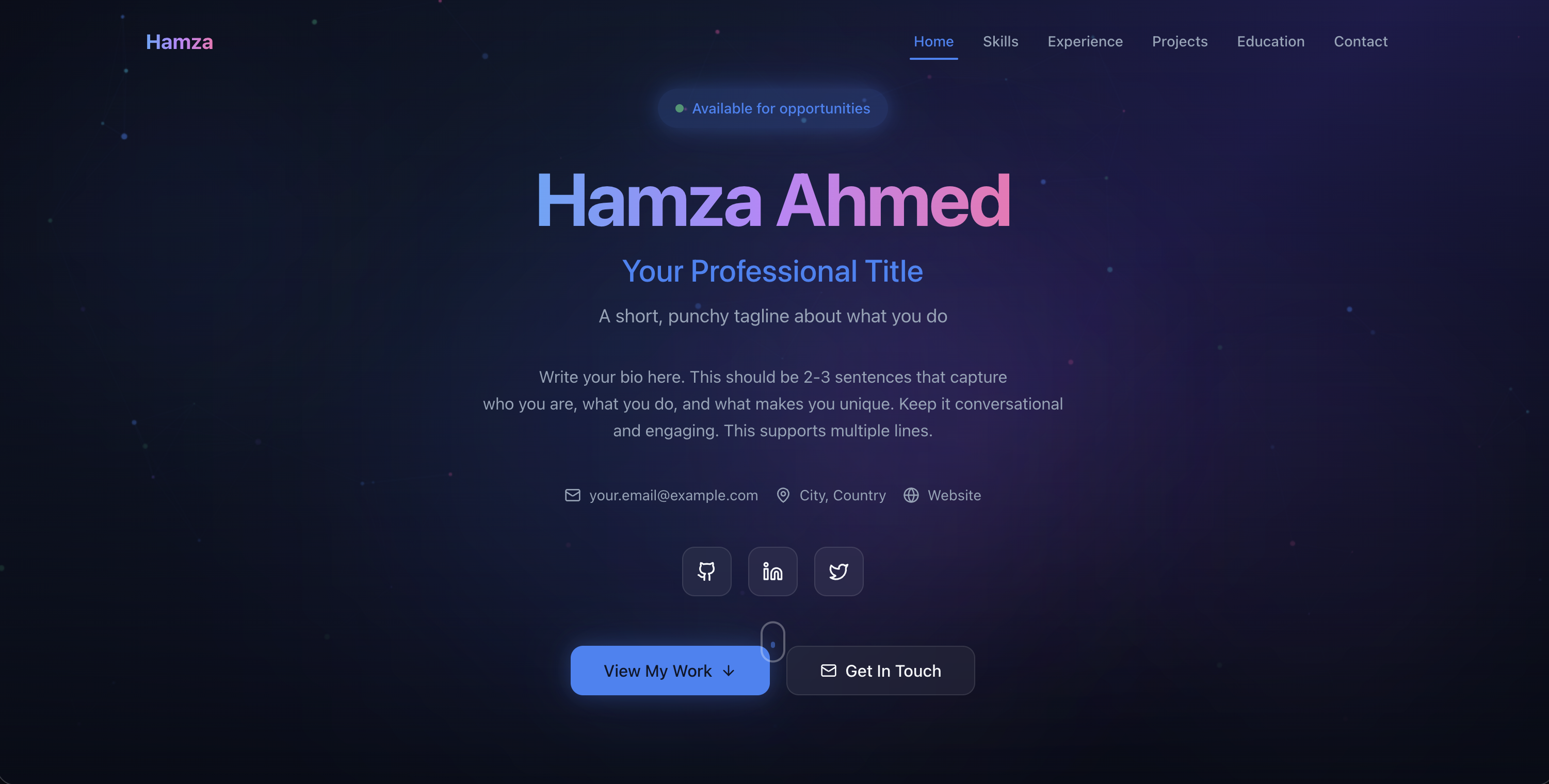 Portfolio Template Pro