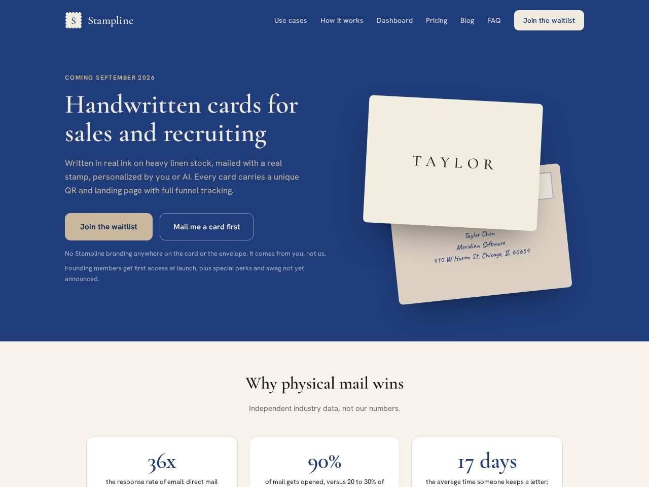 Stampline website